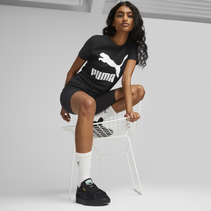 Camiseta Puma Mujer Logo Classics Negra [PUMAPESKU04504] : Puma zapatillas  a precio barato